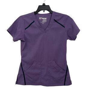 Grey’s Anatomy Purple Short Sleeve V-neck Scrub Top